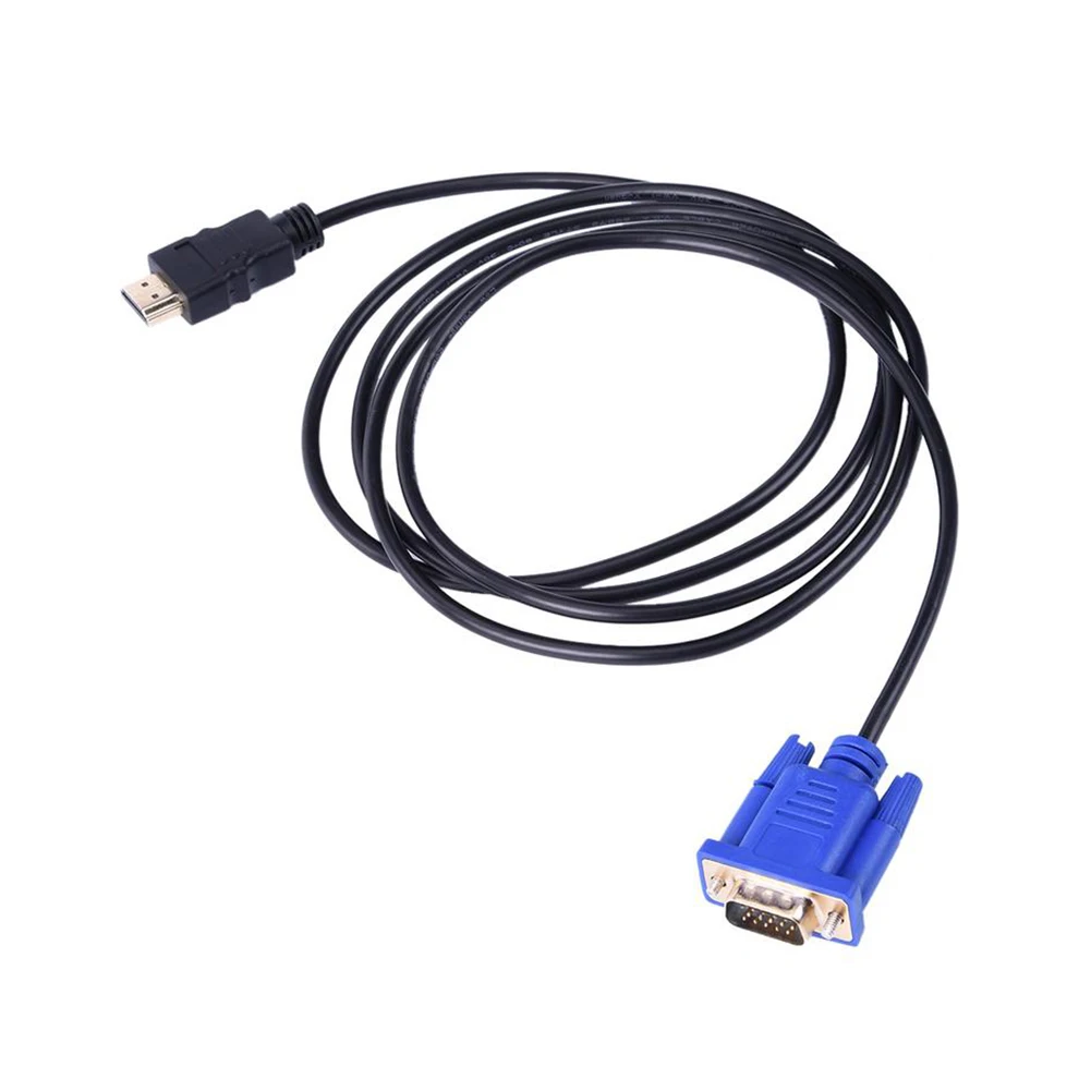 HDMI в VGA HD конвертер кабель аудио мужчин и женщин 1 8 м для ПК проектор цифровой ТВ