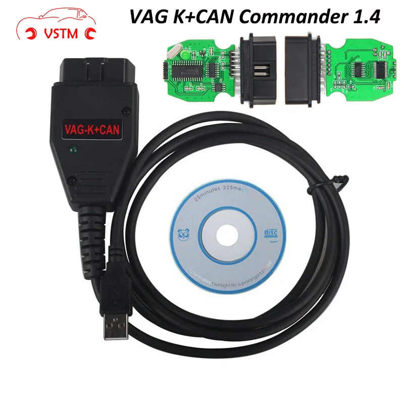 VSTM VAG K CAN Commander 1,4 obd 2 OBDII кабель диагностический сканер инструмент для V-W/S-eat/S-k-oda/A-D Vag Commander