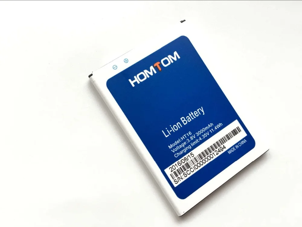 HOMTOM HT16 батарея 100% оригинальная замена 3000mAh литий ионная резервная для Pro