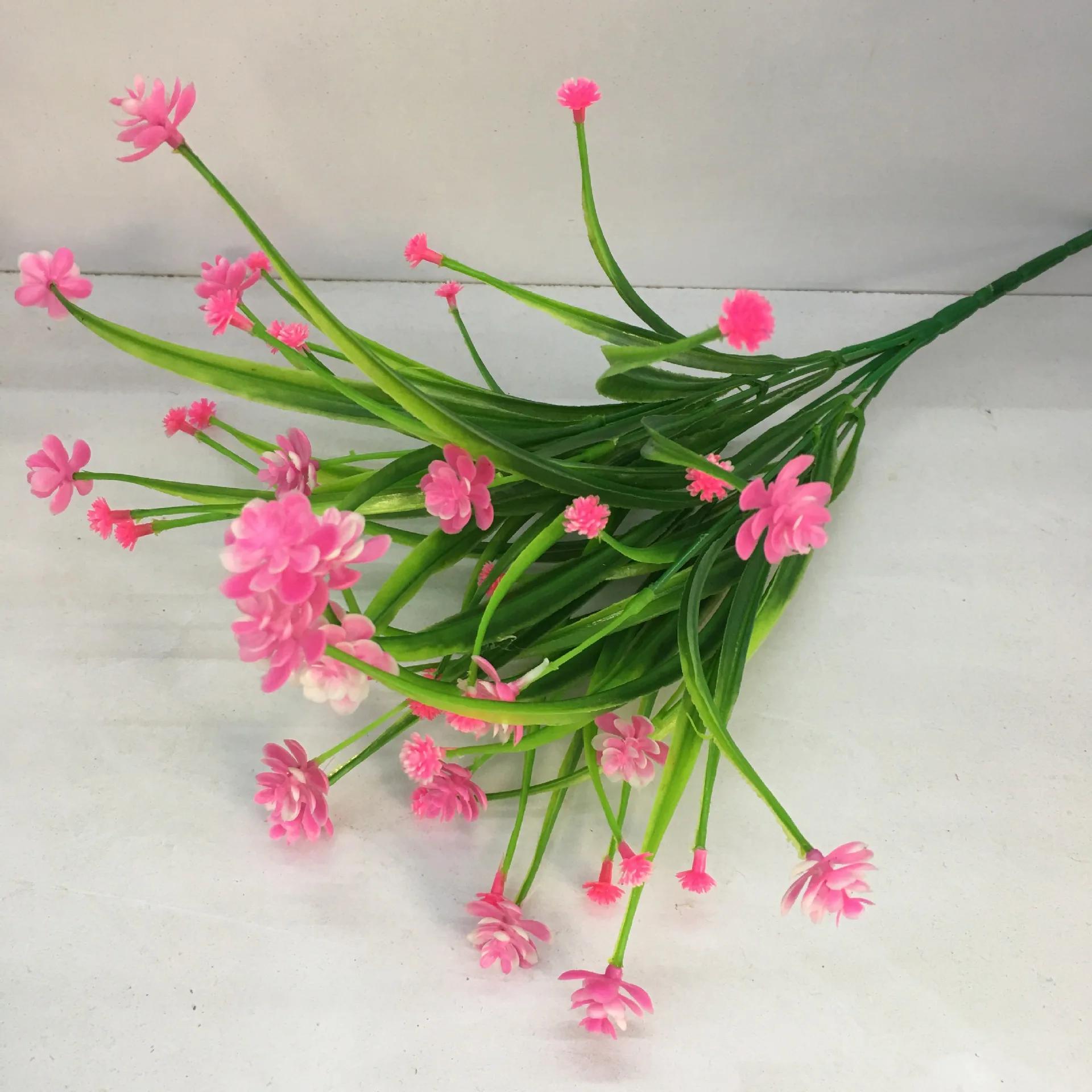 pink Искусственный пластик, 1 букет цветов, водная трава, роза, искусственные цветы, украшение стола, свадебные, вечерние, аксессуары для дома - Цвет: pink
