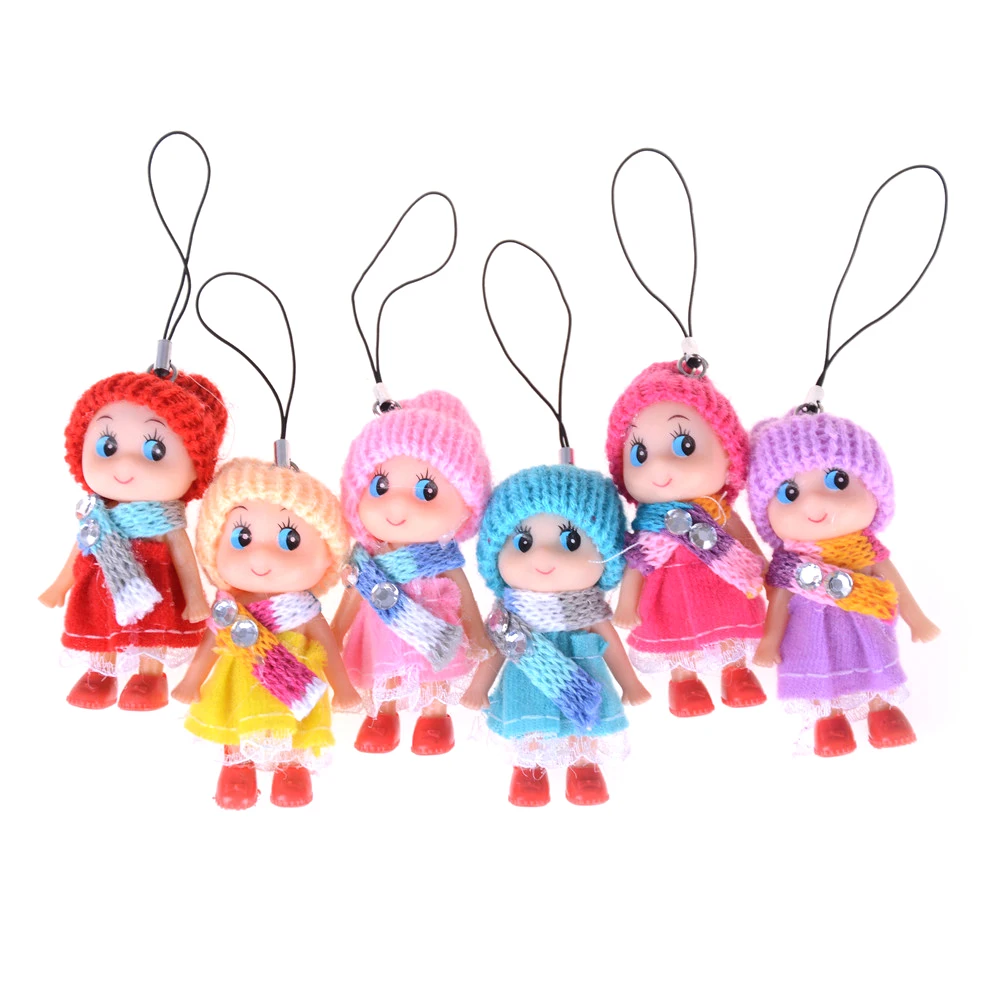 Женский брелок для ключей Модный милый в виде спящего малыша куклы из кроличьего