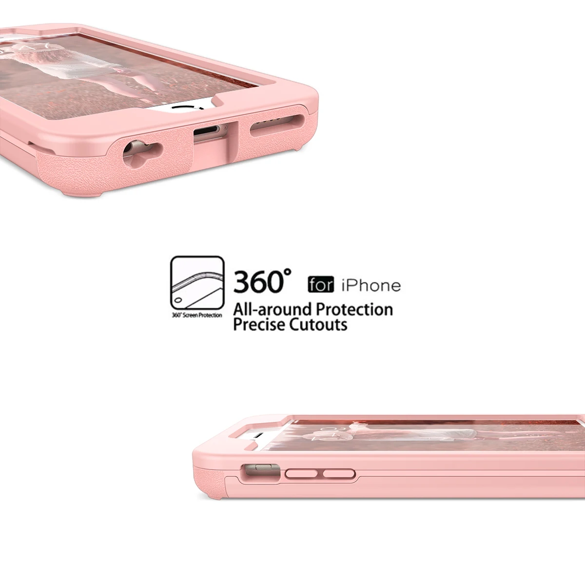 GrandEver 3 слоя подставка слот для карт чехол телефона iPhone 6 6s Plus ПК и силиконовый