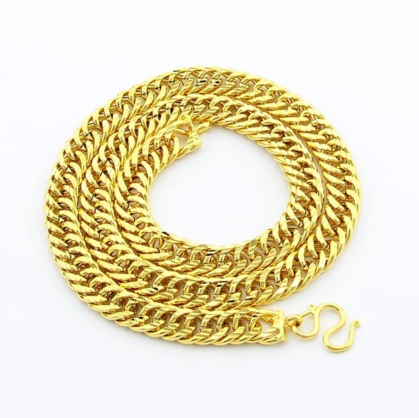 new arrival 24k gold GP 8mm cable chain necklace for men 52cm long! Wholesale women's jewlery top quality | Украшения и
