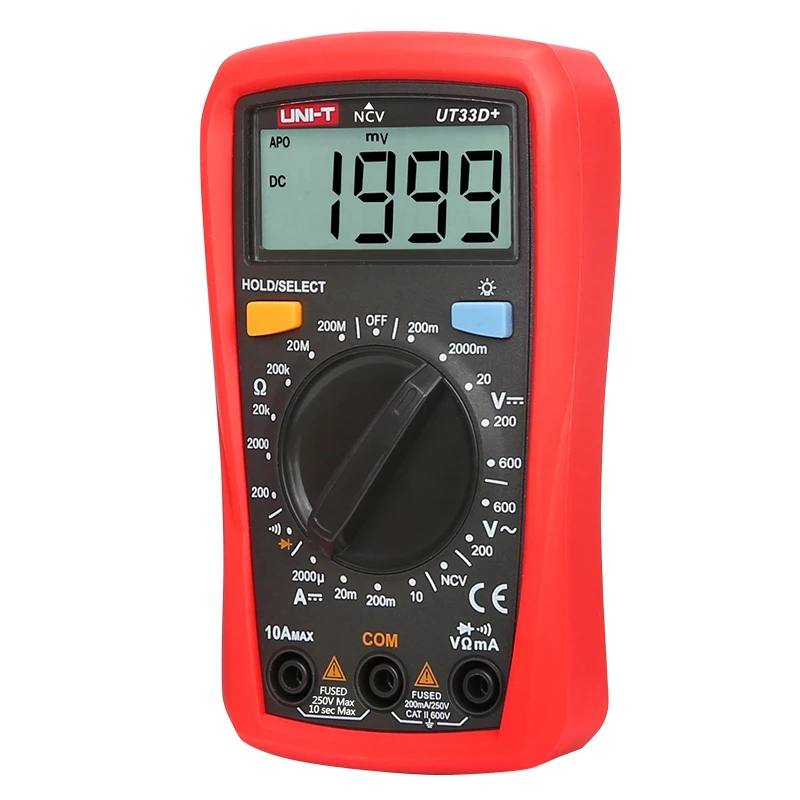 Цифровой мультиметр UNI T UT33D + 1999 отсчетов AC/DC|digital multimeter|uni-t ut33dmultimeter digital |