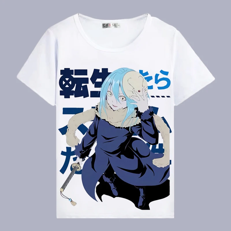 13 Футболка для косплея «That Time I Got Reincarnated as a Slime», летняя футболка в стиле аниме «Rimuru Tempest», Женская/Мужская футболка, костюм для косплея - Цвет: 13