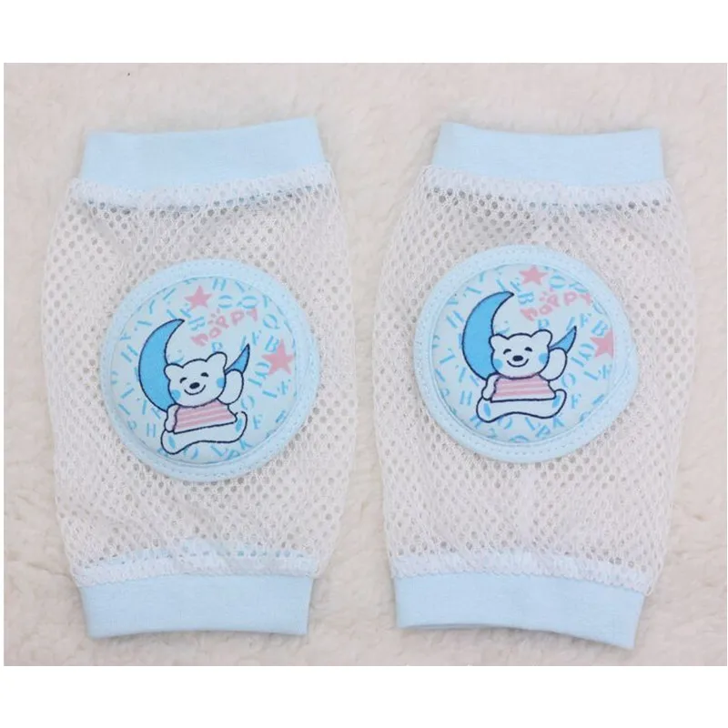 2 пары Детские гамаши для ног защитные наколенники ползания сетчатые с рисунком