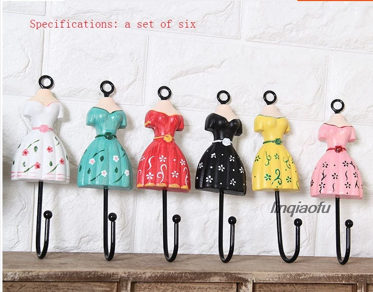 Магазин одежды Крючок для женского искусства штуцер стены пальто крючок|Швейные