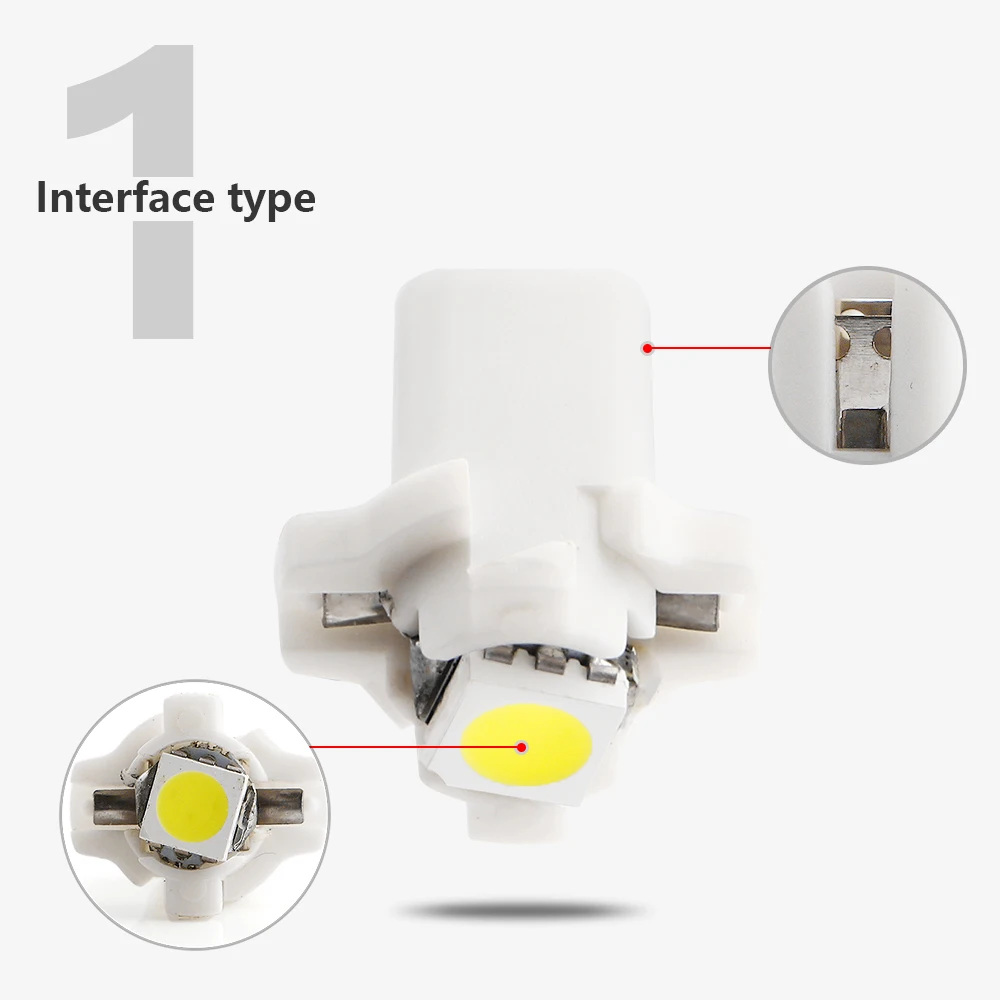 YM E Bright 20 шт B8.5 5050 1 SMD приборная панель предупреждающий индикатор приборный