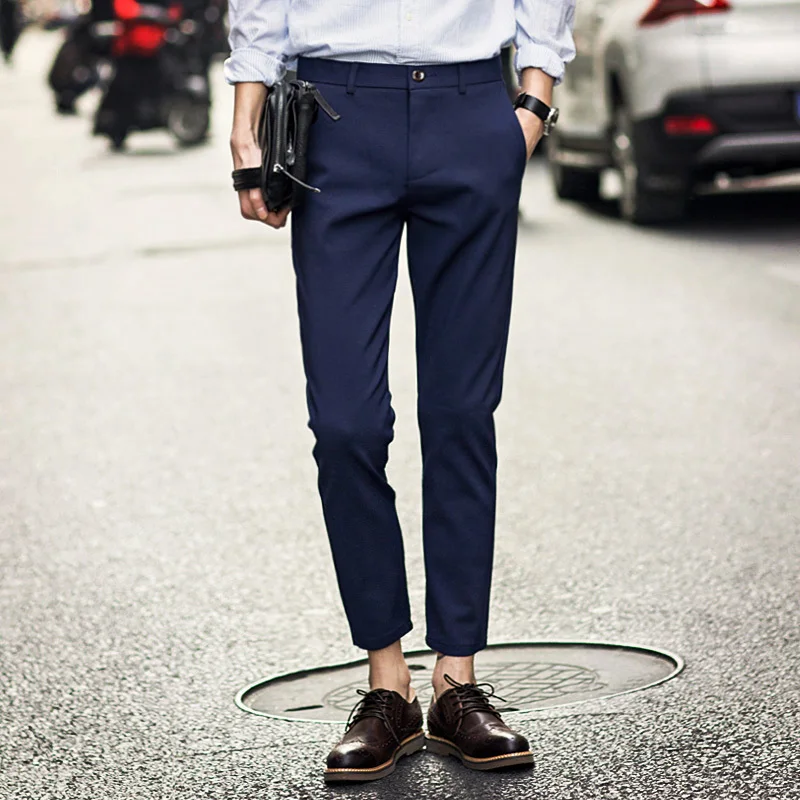 Мужские классические брюки в британском стиле повседневные деловом стиле|business