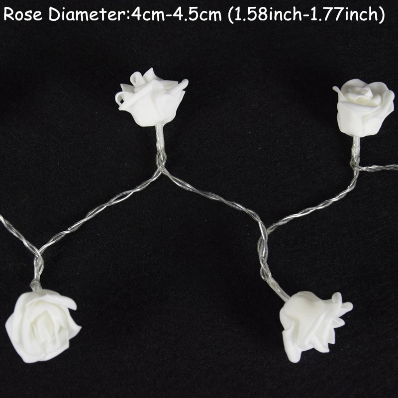 AIFENG Rose Garland AA Battery Operated Light String Cold Warm White Colorful Pink For Christmas Wedding Decoration | Лампы и