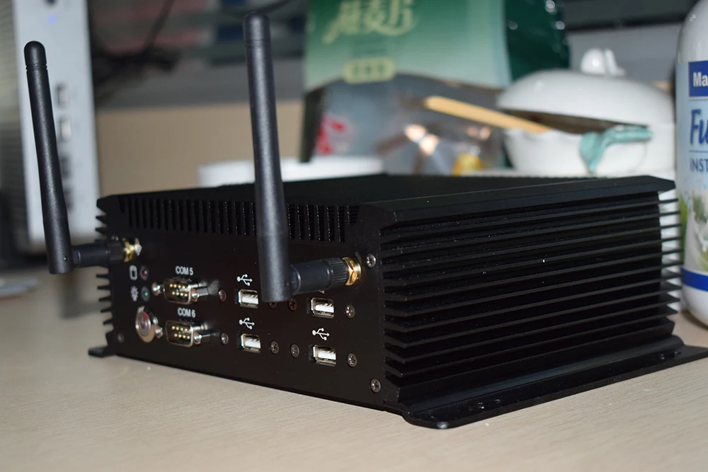 Фабрика i5 4200u i7 4500u безвентиляторный мини-ПК 6 rs232 422 485 8 USB VGA HDMI
