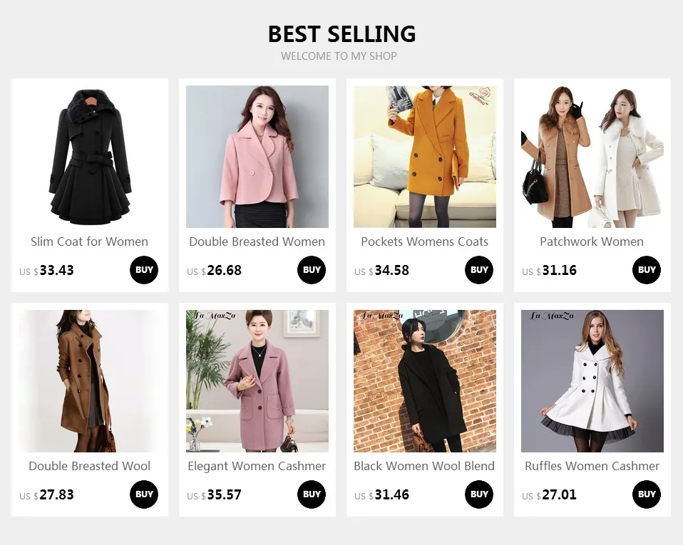 Patchwork Women Woolen Coat Slim Women's Jacket Fur Collar Cashmere Coat and Jacket