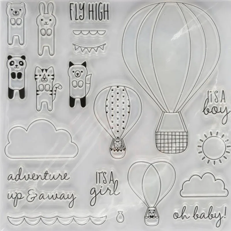 Fly прозрачные штампы/силиконовые уплотнения для DIY скрапбукинга
