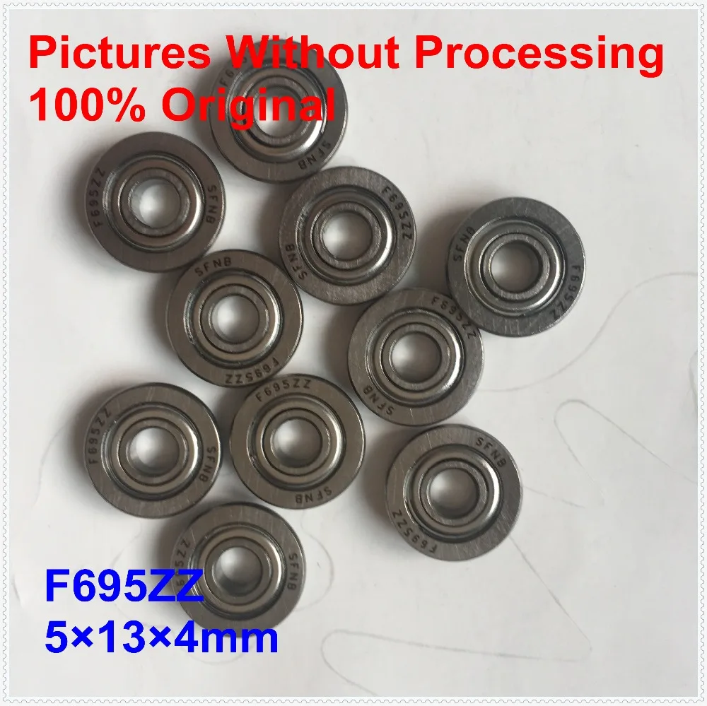 F695ZZ фланец подшипника 10 шт. ABEC 3 5x13x4 мм Миниатюрный фланцевый подшипник F695 ZZ Z F619/ 5