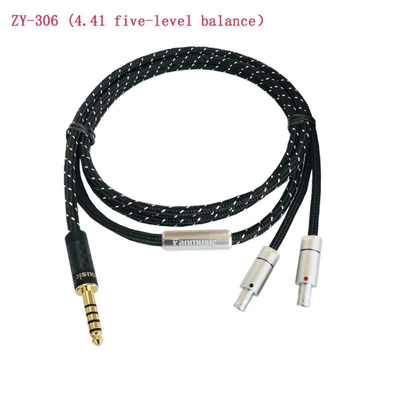 Fanmusic ZY HiFi OCC 6N HD800 800 s 820 Портативный кабель для наушников 1,2 м