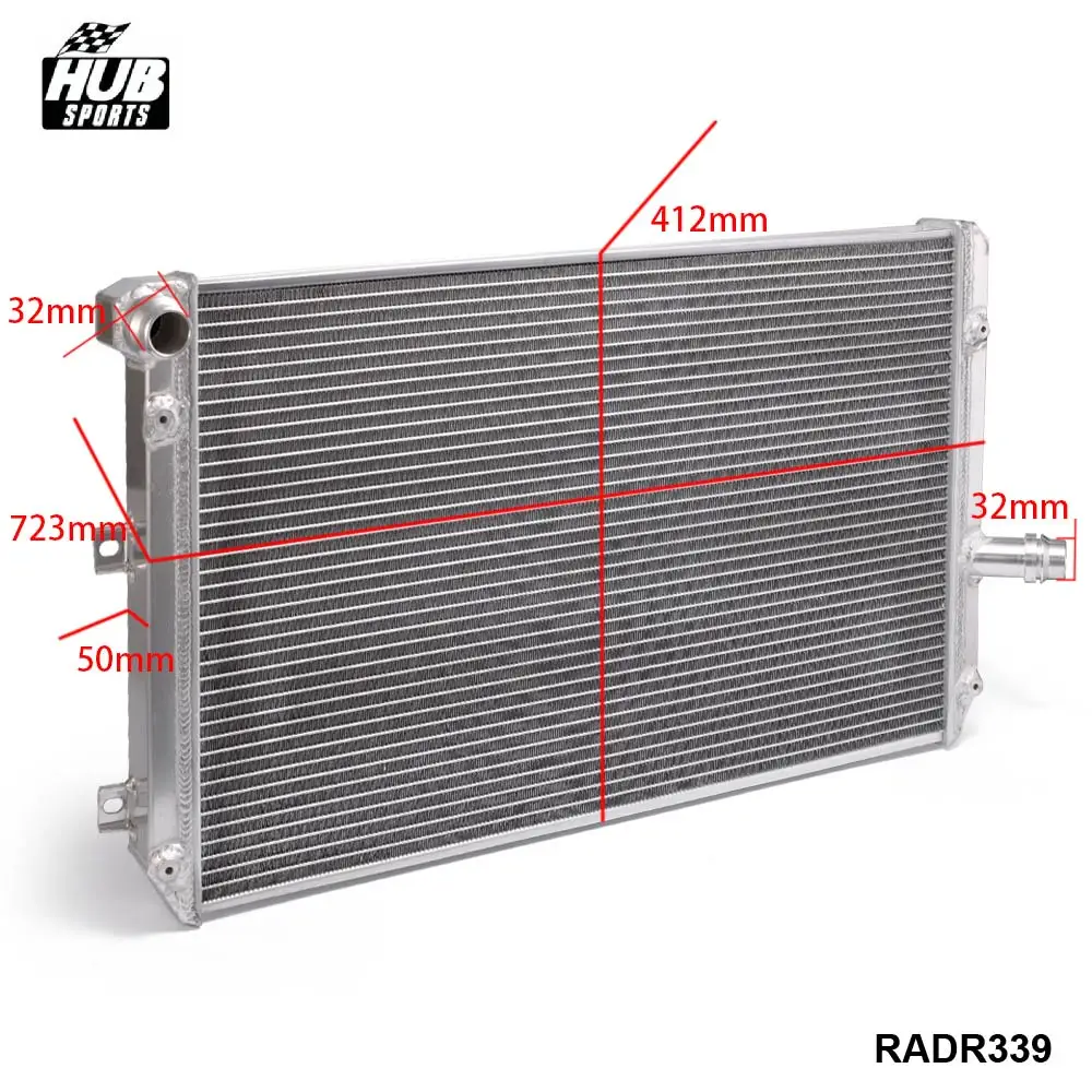Полный Алюминий 2-рядной/Core Racing охлаждения радиатора MT для VW Golf GTI/MK5/A5 HU-R339RAD