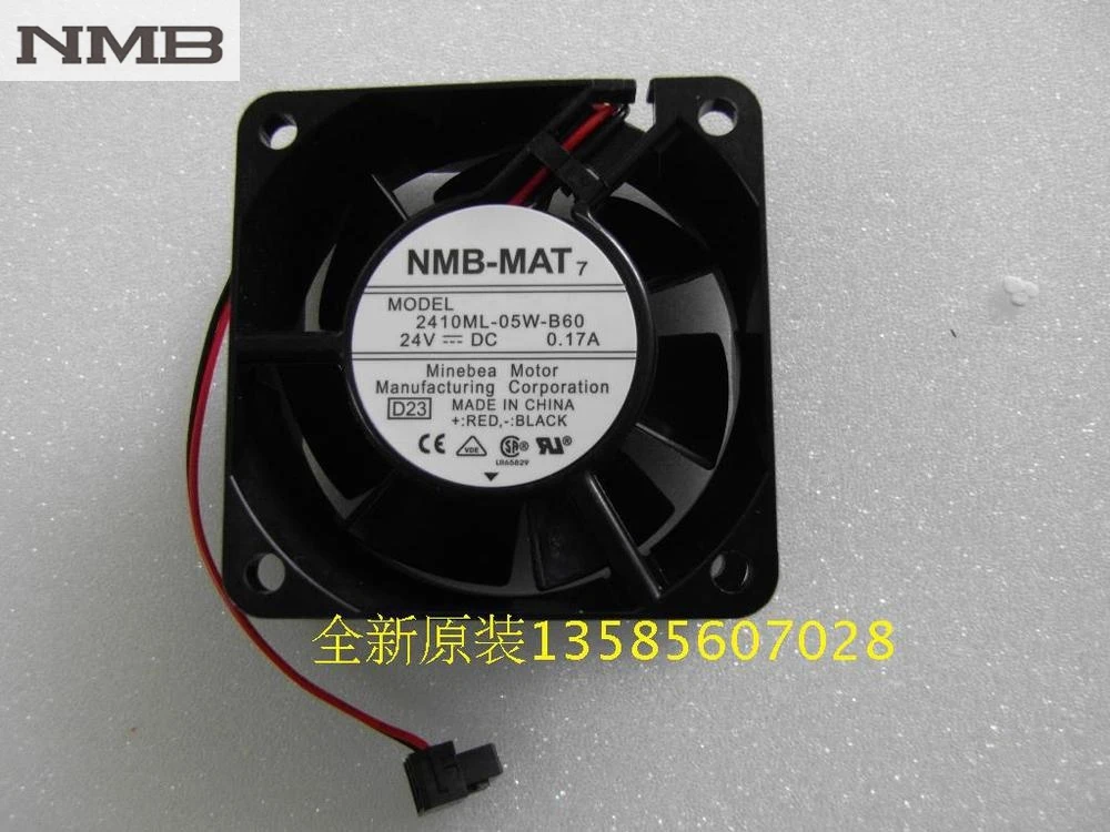 NMB 2410ML-05W-B60 6025 24V 60mm 0.17A осевой Инвертор Вентилятор охлаждения