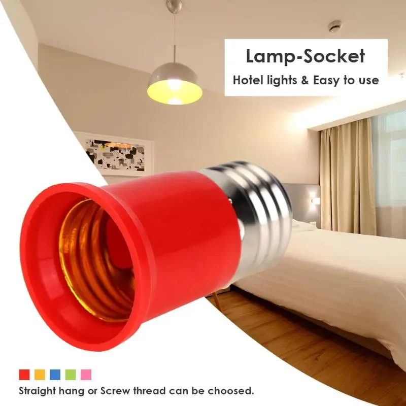 

E27 to E27 Conversion Lamp Head Extension Base Light Bulb Adapter Socket Lamp Socket Splitter Adapter Light Base for LED Bulb