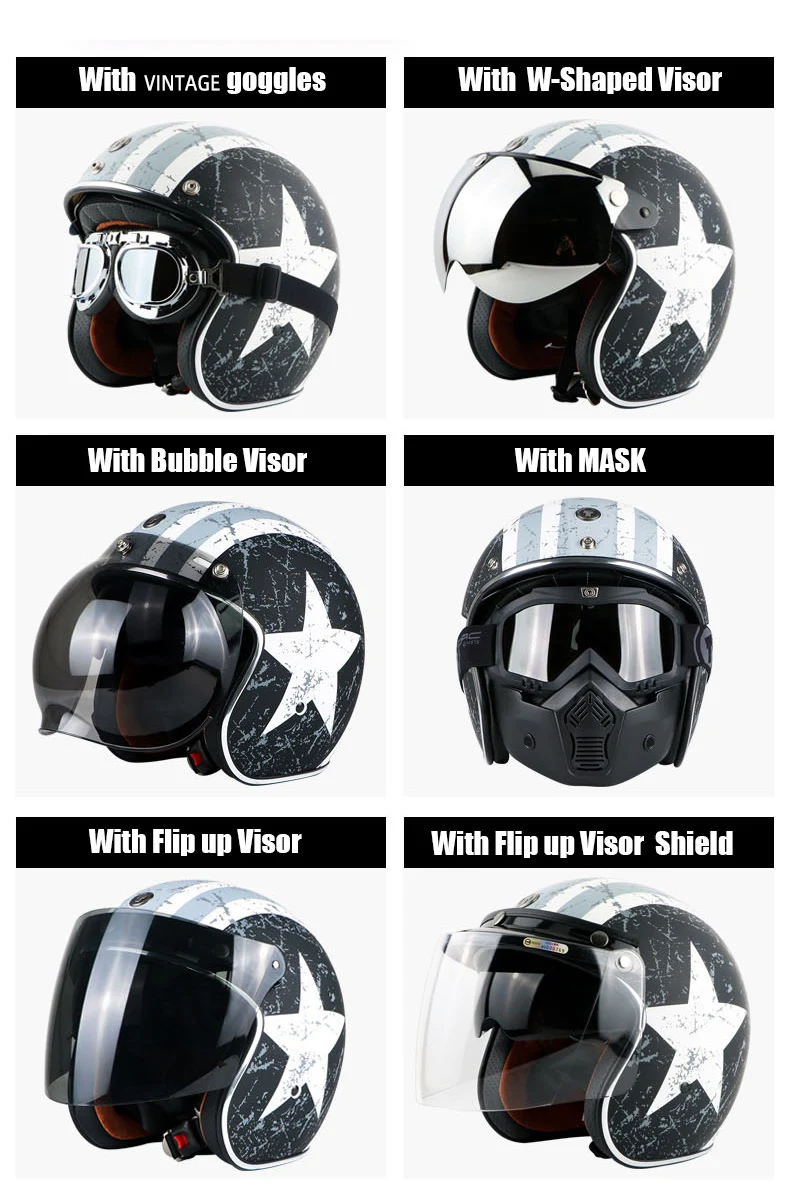 Винтажный мотошлем T57 moto rcycle 3/4 с открытым лицом шлем Cool skull moto casco moto cicleta Capacete с внутренним козырьком