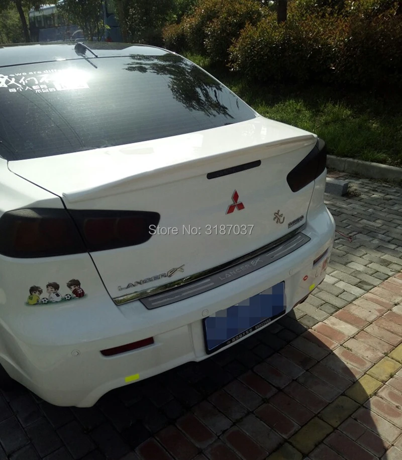 Спойлер для Mitsubishi Lancer EX Evo 2008-2015 Неокрашенный задний спойлер на крыло крышу из