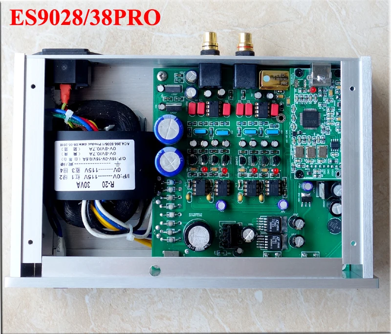 SU3B ПК HiFi DAC DSD ES9028PRO / ES9038PRO + OPA604AP XMOS XU208 асинхронный USB декодер усилитель |
