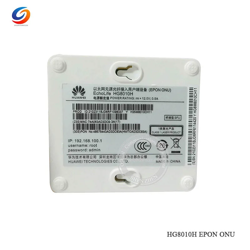 Бесплатная ePacket 10 шт. Лучшая цена HW б/у HG8010H EPON с оптическим сетевым блоком и