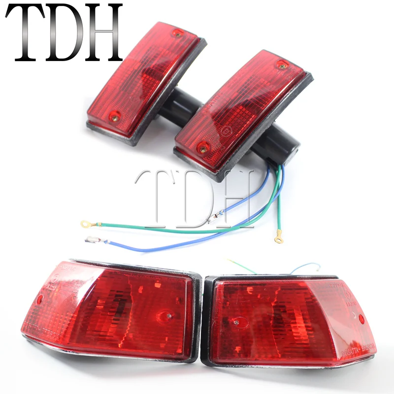 4 шт. Прозрачный Красный Янтарный передний и задний указатель поворота световая