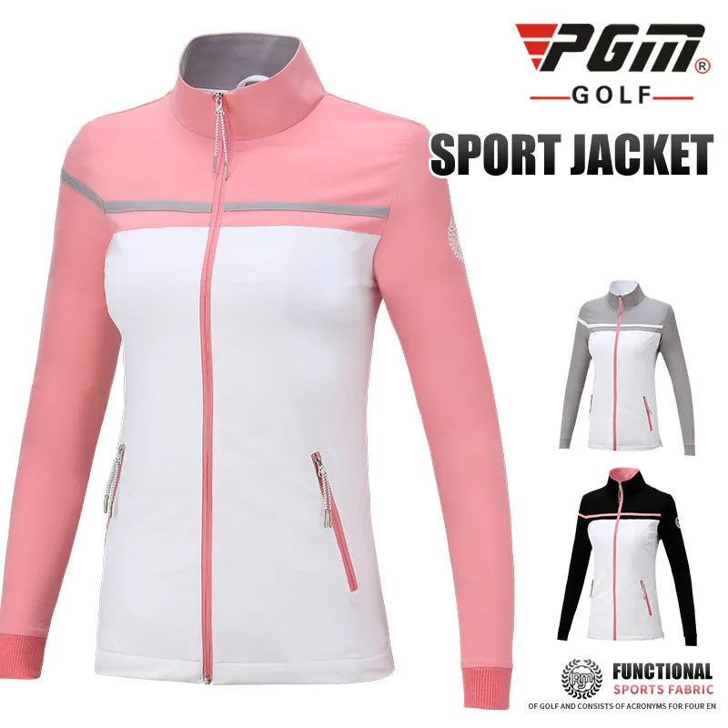 Новинка 2018 г. Женская куртка для гольфа PGM осенне-зимняя ветрозащитная теплая