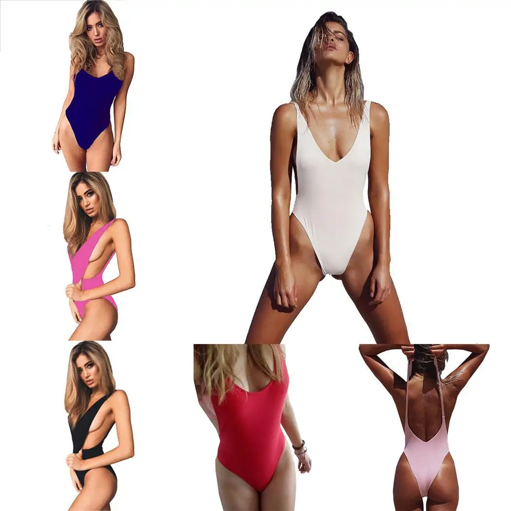 Женский сплошной v образный вырез без рукавов спинки цельный облегающий