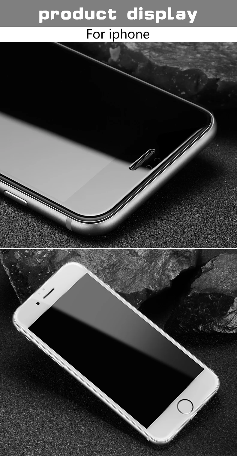 6D 9H HD полное покрытие закаленное стекло для iphone 7 8 6s plus Защита экрана для iphone 6 8 7 Plus Защитная пленка для стекла