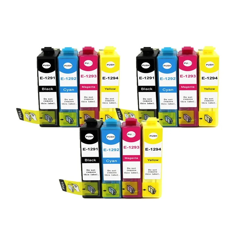 

4 pcs 129 T1291 -T1294 compatible ink cartridge For EPSON Stylus SX525WD SX535WD SX620FW BX925FW BX320FW Office B42WD Printer