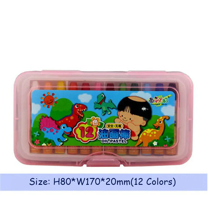 12 Colors/Set Oil Pastel Children Students Study Stationery Drawing Set Art Painting Colored Pen School Supplies | Канцтовары для