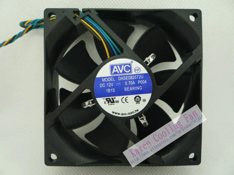 AVC 8025 DASE0825T2U 12 В А 4 провода со светодиодный подсветкой чехол для процессора
