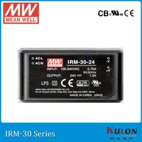 original mean well irm 30 12 single output 2 5a 12v 30w pcb module meanwell power supply irm 30