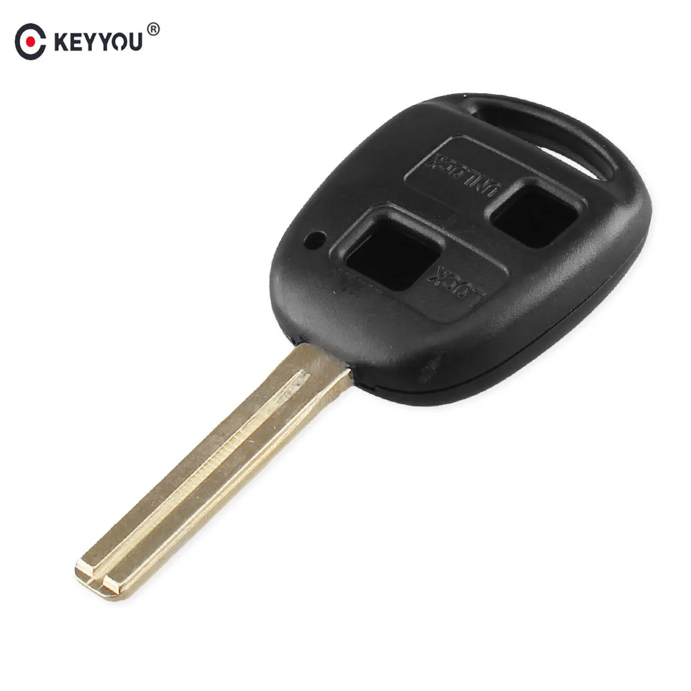 KEYYOU New Replacement Housing Shell Remote Key Case Fob 2 Button For Lexus RX300 ES300 Uncut Blade TOY48 40MM | Автомобили и