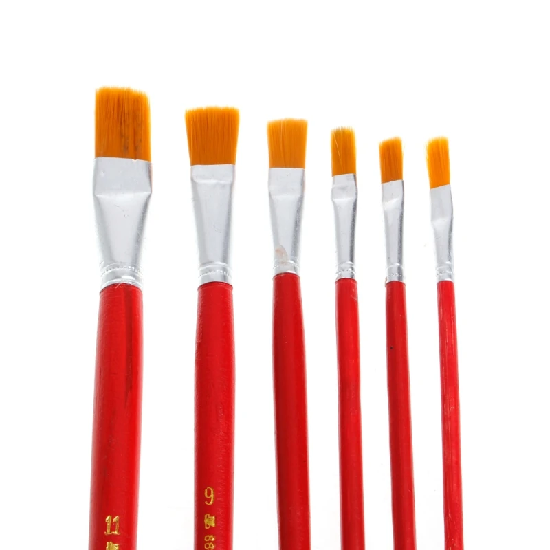 6 шт. набор кистей для рисования акварелью и акрилом|Кисти рисования| |