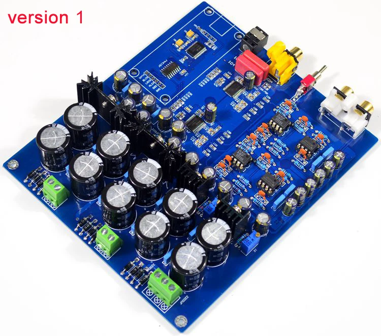 AK4396VF decoder board AK4113 luxury dual chip JRC5532 NE5534 DAC support fiber coaxial USB input | Электроника
