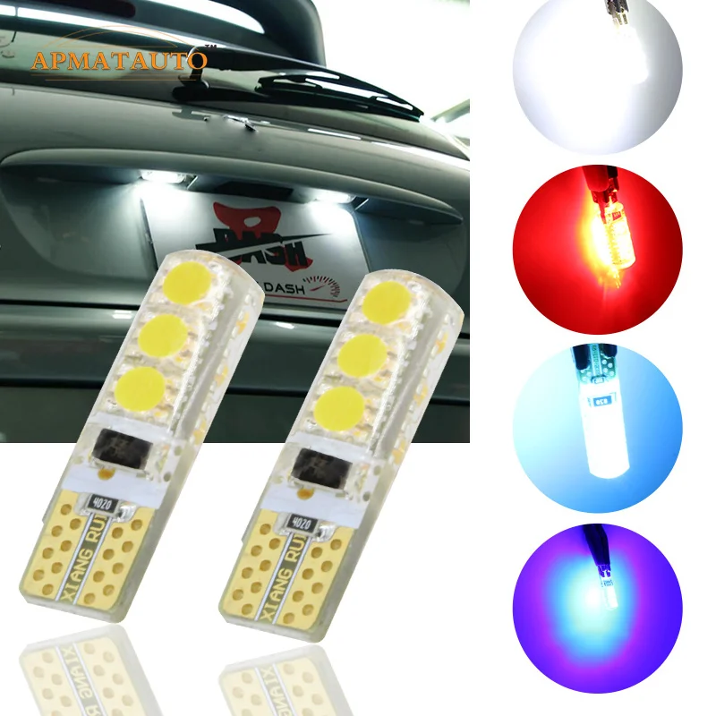 2 x T10 W5W T16 номерной знак светильник Canbus Нет Ошибка светодиодный лампы для peugeot 206 207 306 307 406 407 308 3008 508 5008