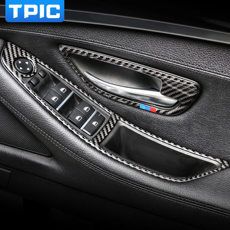 TPIC для BMW F10 5 серии углеродное волокно интерьер автомобиля окно переключатель