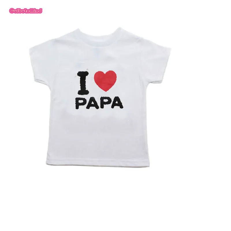 ilovepapa Футболки для маленьких мальчиков и девочек, одежда для детей Летняя одежда Одежда для маленьких детей на день рождения детская футболка Топы, От 0 до 4 лет на день рождения - Цвет: ilovepapa