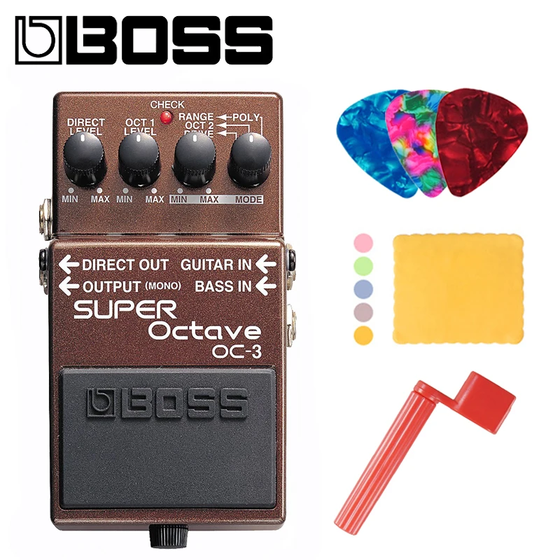 Boss OC-3 Dual Super Октавная педаль для гитары/баса со встроенным пучком Overdrive с