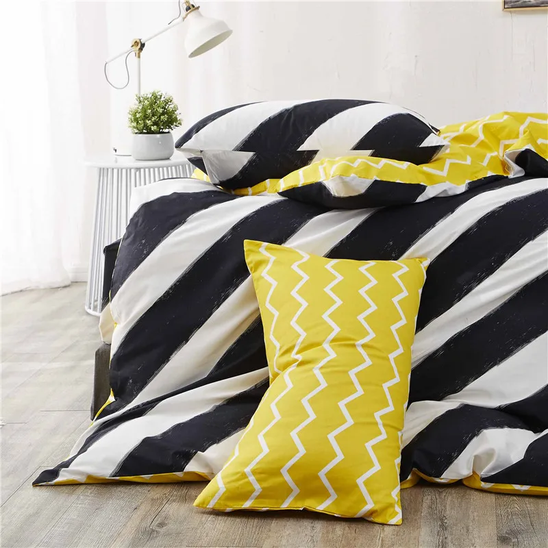 100% Cotton Bedding sets Simple style printing Starry sky 4pcs green duvet cover fitted sheet pillowcase kid/adult home textie | Дом и сад