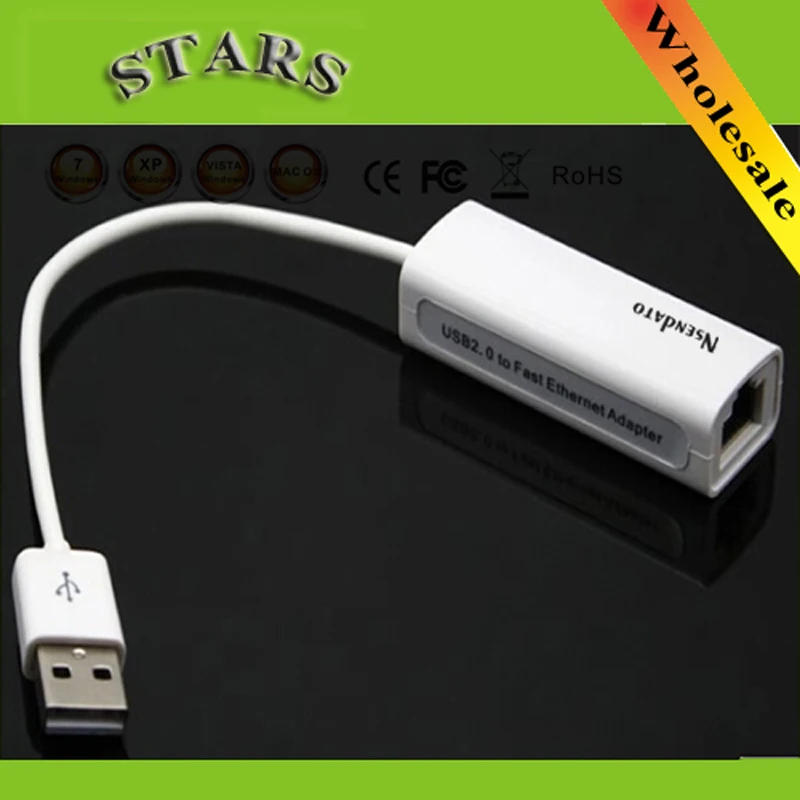 USB 2,0 к RJ45 10/100 Мбит/с сетевой Ethernet гигабитная lan карта адаптер Поддержка Win2000/Vistal/Linux