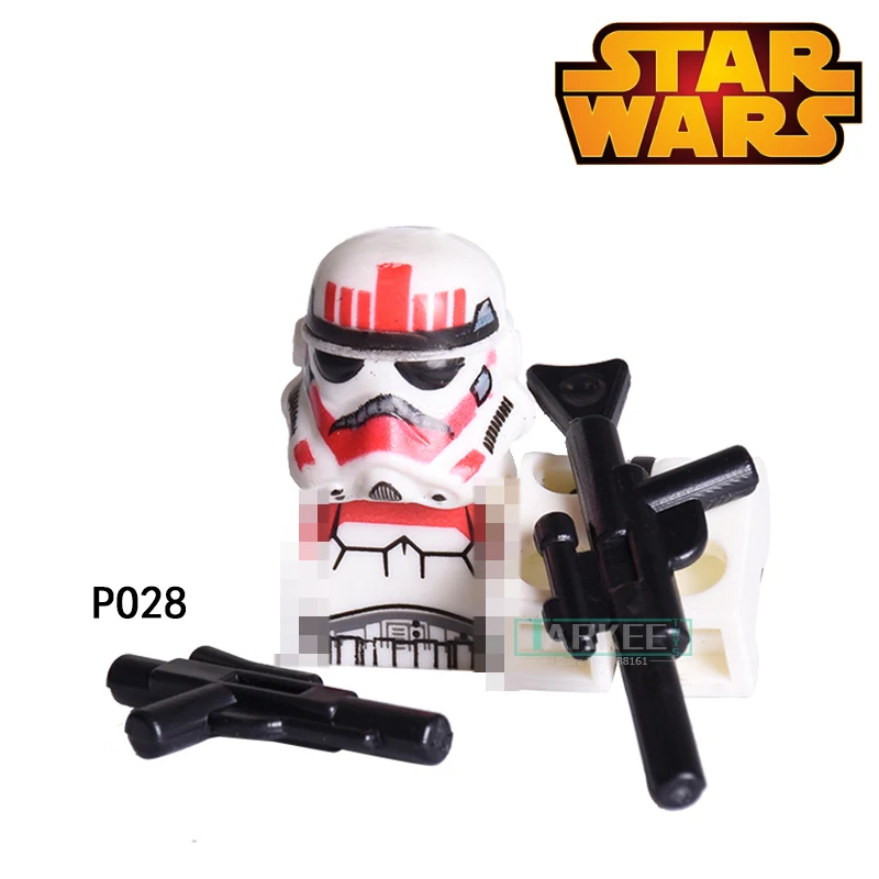 1PC Star Wars Building Blocks Children Classic Models Bricks Super Heroes Avengers Red Stormtrooper White Soldier kids Toys Gift | Игрушки и