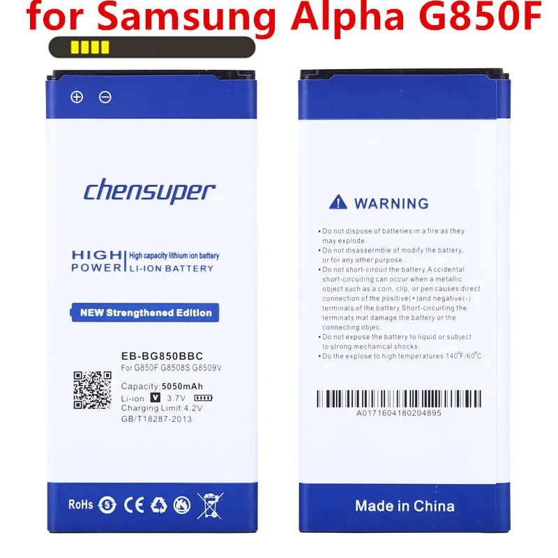 5050 мА/ч, EB-BG850BBC EB-BG850BBE Батарея использовать для samsung Galaxy Alpha G850F G8508S G8509V G850 G8508 G850T G850V G850M