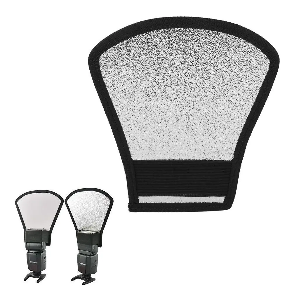 Софтбокс с двусторонней вспышкой серебристо-белый отражатель для камеры Nikon Canon