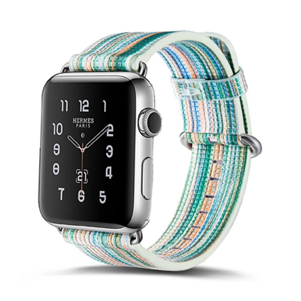 Кожаный ремешок для наручных часов Apple Watch 4 42 мм/44 мм Принт с цветком correa iwatch серии