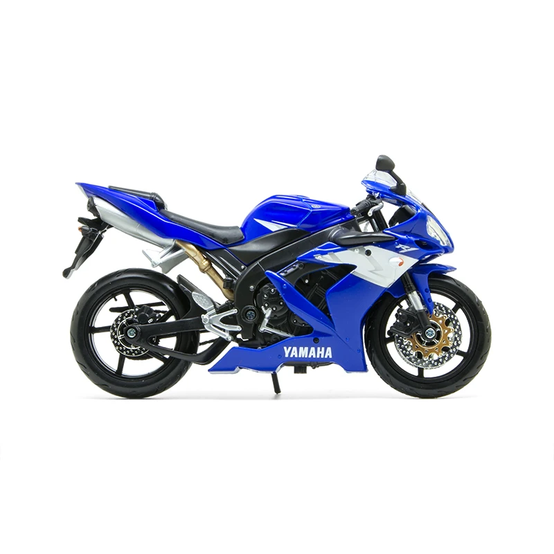 MAISTO YAMA YZFR1 синяя модель мотоцикла 1:12 Масштаб мотоцикл литье под давлением Металл