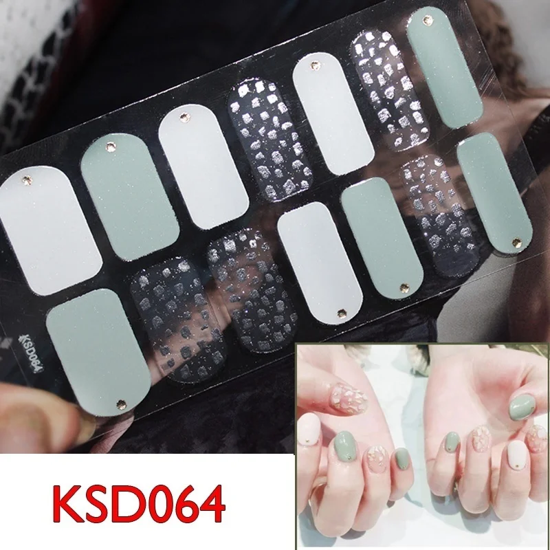 KSD064 Леди KINDOM DIY 3D звезды и луна для дизайна ногтей наклейки накладные ногти Водонепроницаемый дизайн ногтей окружающую среду фольга для обертывания ногтей - Цвет: KSD064