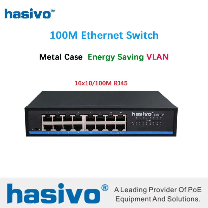 16 портов 10/100M Ethernet коммутатор сетевой lan